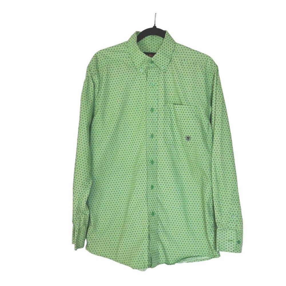Ariat Men’s Classic Fit Shirt Green size XXL